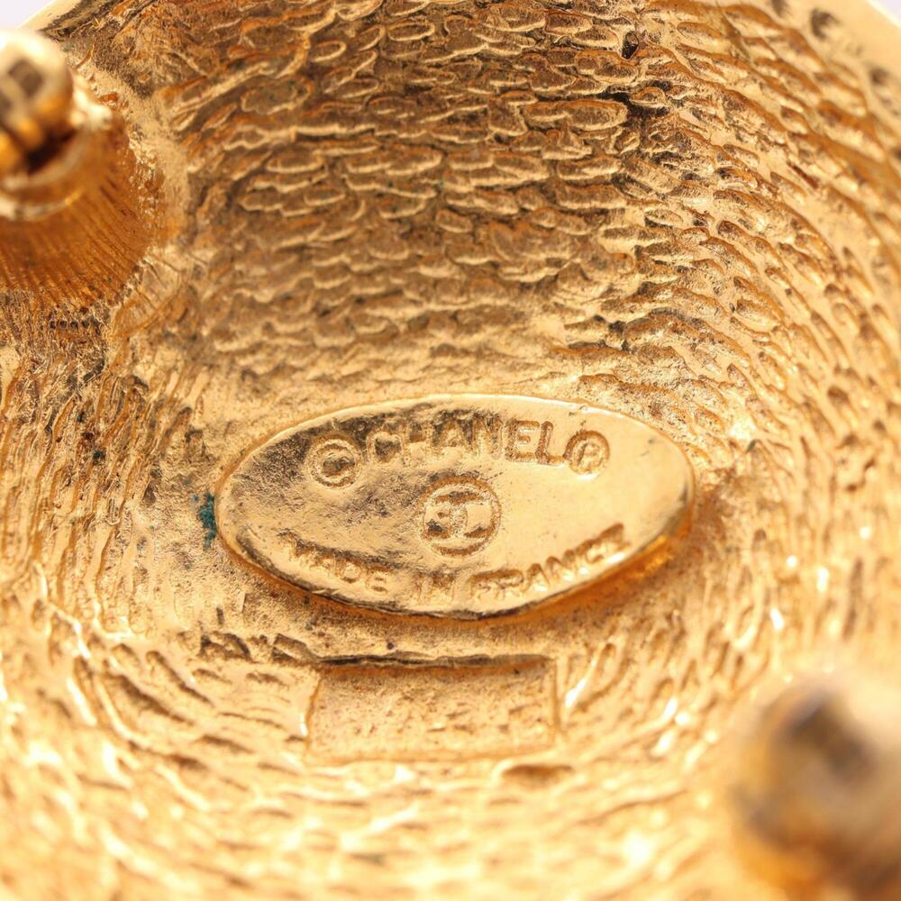 CHANEL Authentic Gold Logo Brooch - Picture 3 of 7